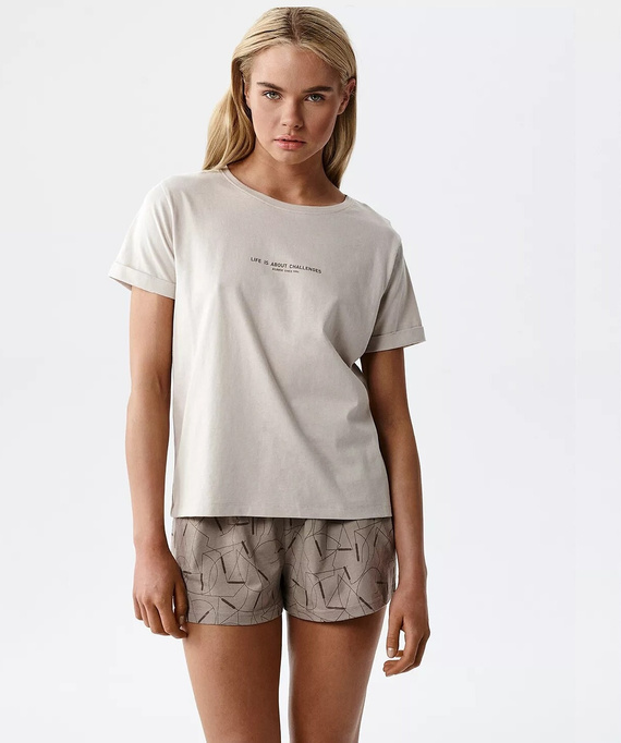 Atlantic NLP-508 дамска пижама 100% памук къс ръкав