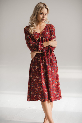 Lovely Dress Midi sukienka ciążowa i do karmienia Milk&Love błękitny