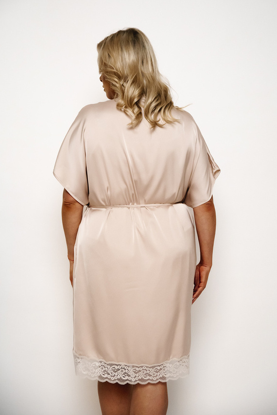 Touch Халат за баня с къс ръкав Италианска мода - бежов