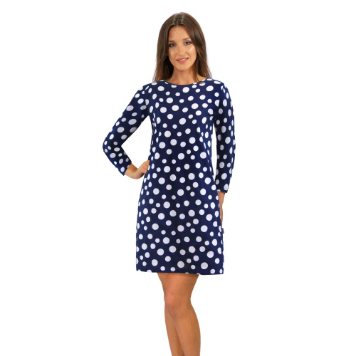 2077/09 Нощница, 3/4 ръкав Sesto Senso, тъмносиня