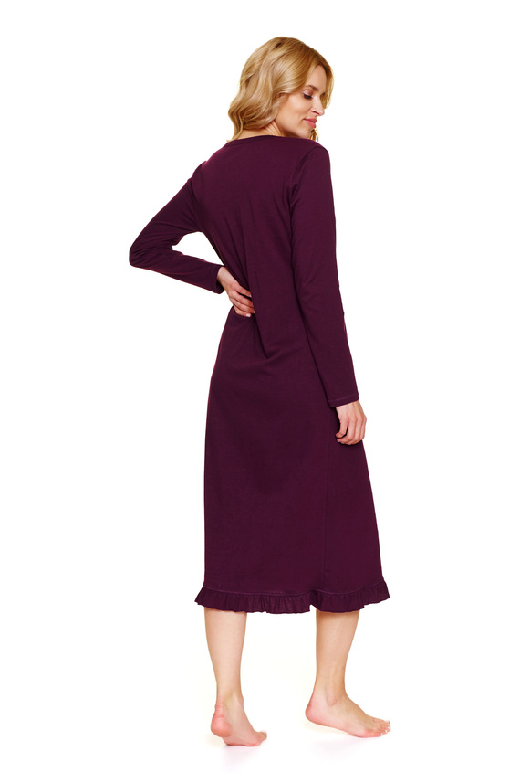 7318 Doctor Nap – Нощница за бременни и кърмачки от памук | Полско производство - бордо