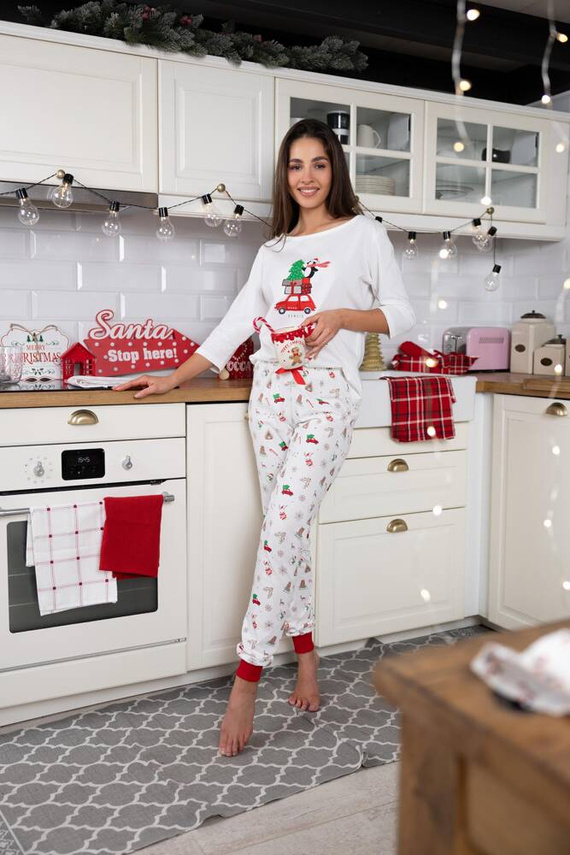 Дамска пижама Lillian Sensis -ecru