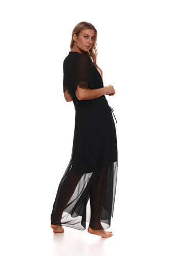 509 Дамски халат с неглиже Lupoline - черен