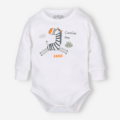 ABN-5324/ECR Боди Zebra от органичен памук Nini екрю