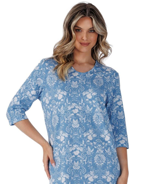 1529 Omia Дамска риза Leveza синя