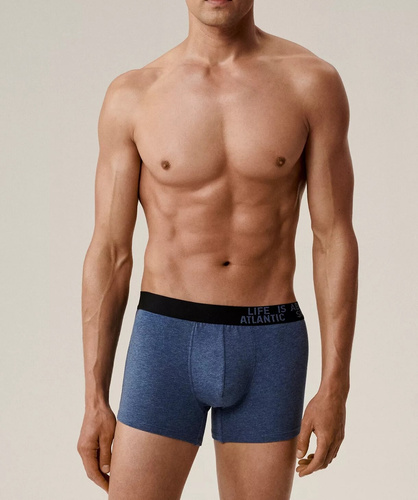 Мъжки боксерки 3MH-226/25 зелено-бордо-синьо - памук, 3 бр., удобна кройка