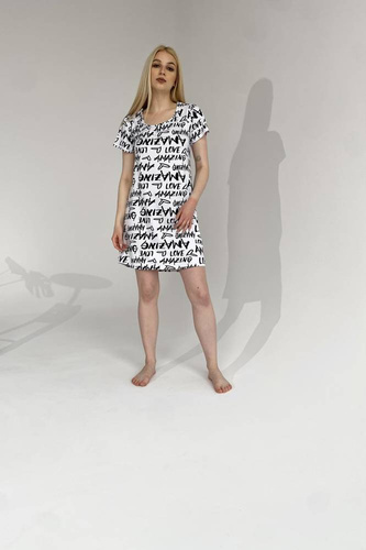 645 Amazing Forex нощница - бяло-зелена