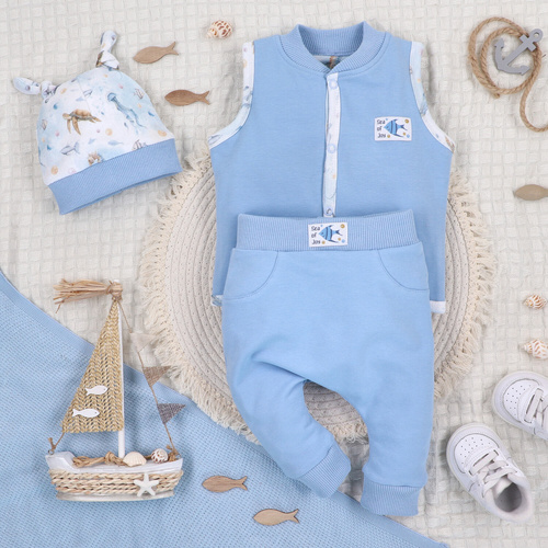 ABN-5457 Детски спортен панталон Nini Sea Of Joy – органичен памук, удобен колан