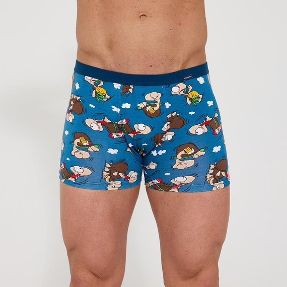 Cornette Tattoo 280/258 Chillout 2 – мъжки сини памучни боксерки