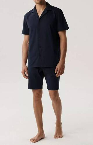 BNMP-003 Мъжка пижама с къс ръкав Atlantic - тъмносиня