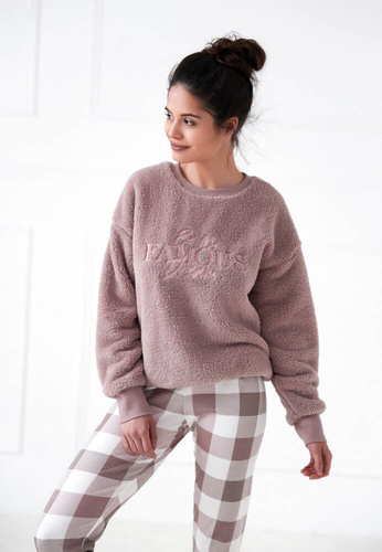 Kaycee Дамска пижама Sensis Interlock - прахово розово