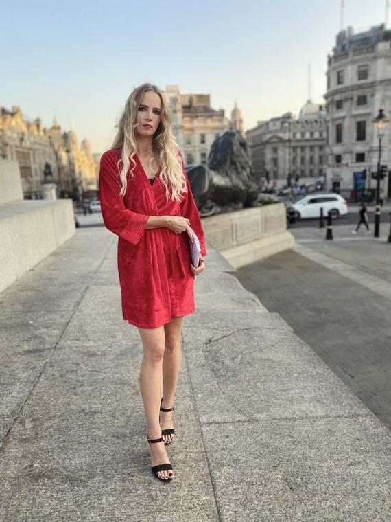 457 Милагрос Дамски къс тоалет Forex - червен