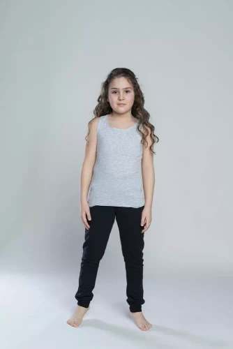 Тениска Tola за момичета, широка каишка Италианска мода - розова