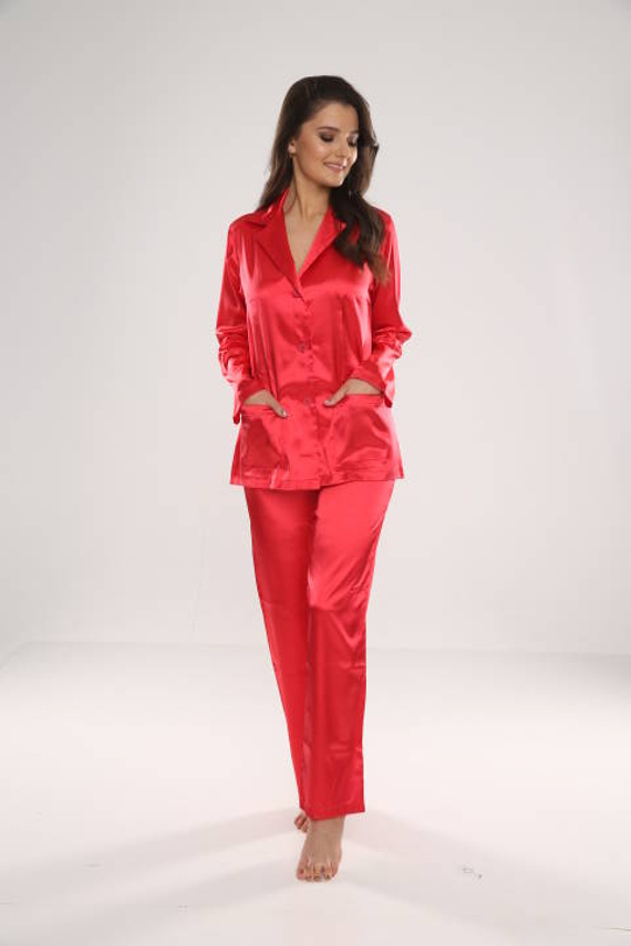 934 Classic Forex дамска пижама - червена