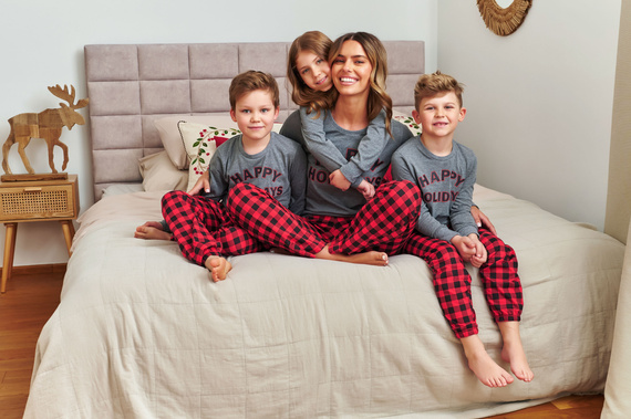 7345 Детска пижама Doctor Nap Dark Grey - 100% памук