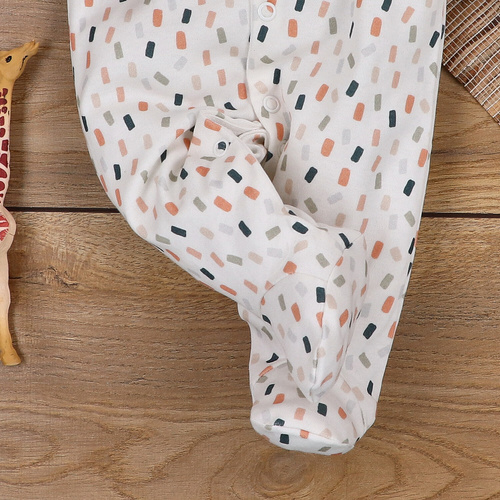 ABN-5326 Гащеризон Nini от органичен памук, кремав