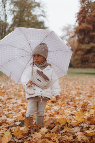 Шапка Yosoy от мериносова вълна с какаово мляко – детска, естествена, термоактивна