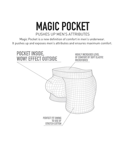 Мъжки боксерки Atlantic Magic Pocket 2MH-1200 A2 2 броя зелен-кафяв – push-up памук