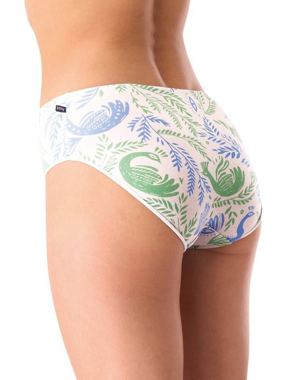 LPC 556 A'2 Дамски слипове 2 пакета Key бяло синьо