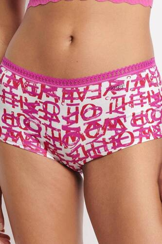 Дамски къси панталони GO Crush Short C3P 3 пакета Sloggi - червено розово