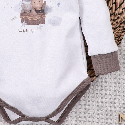 Боди Nini Balloon Friends 100% органичен памук, произведено в Полша