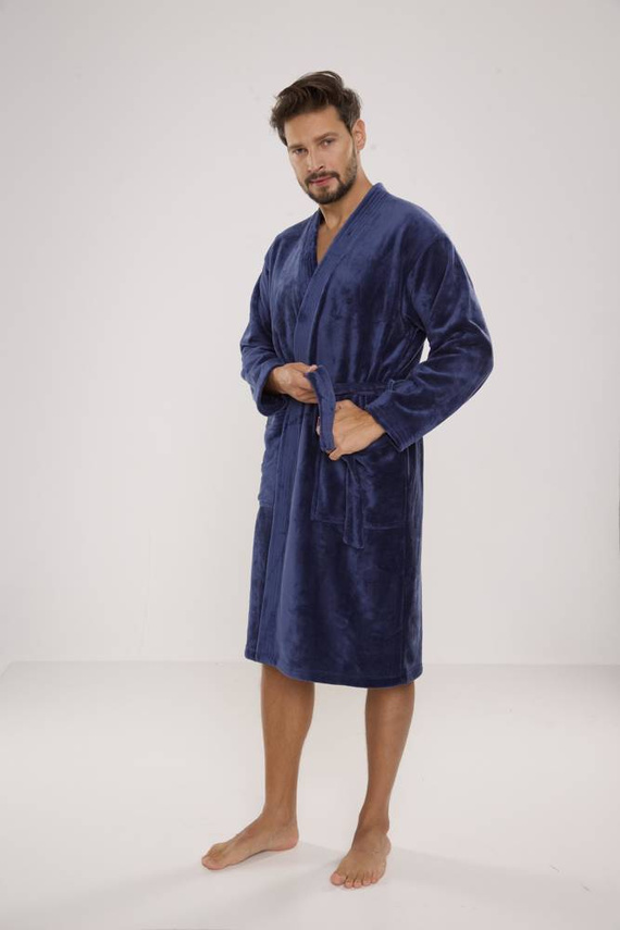 391 Мъжки халат за баня Hugo De lafense - деним