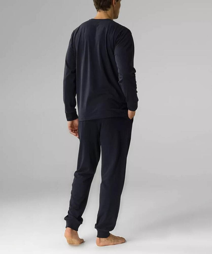 NMP-376 Мъжка пижама с дълъг ръкав Atlantic - тъмносиня