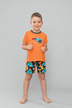 Пижама за момчета оранжева