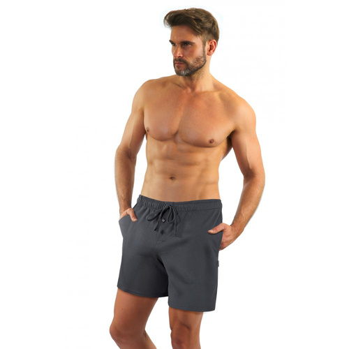 Къс пижамен панталон Milo 2 Sesto Senso, гладък, графитен