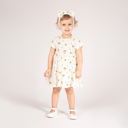 212159 Tola Рокля-боди с къс ръкав Nicol - кремава