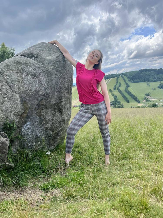 360 Карирани пижамени панталони Forex - сиви