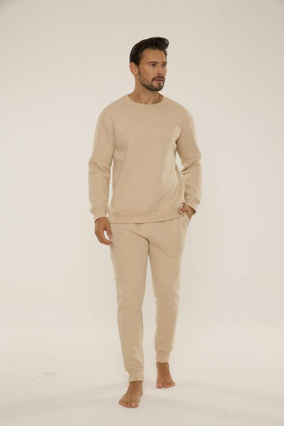 813 Indigo Мъжки спортен костюм от De Lafense - пясъчен