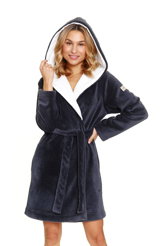 7181 Дамски халат Doctor Nap - сив