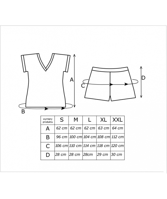 Пижама Zoya Short Donna памук вискоза леопард