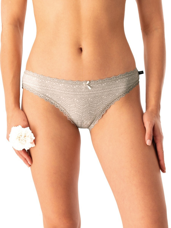 Дамски слипове LPR 752 B25 Key grey beige - памук, 2 бр. в кутия, удобни и класически