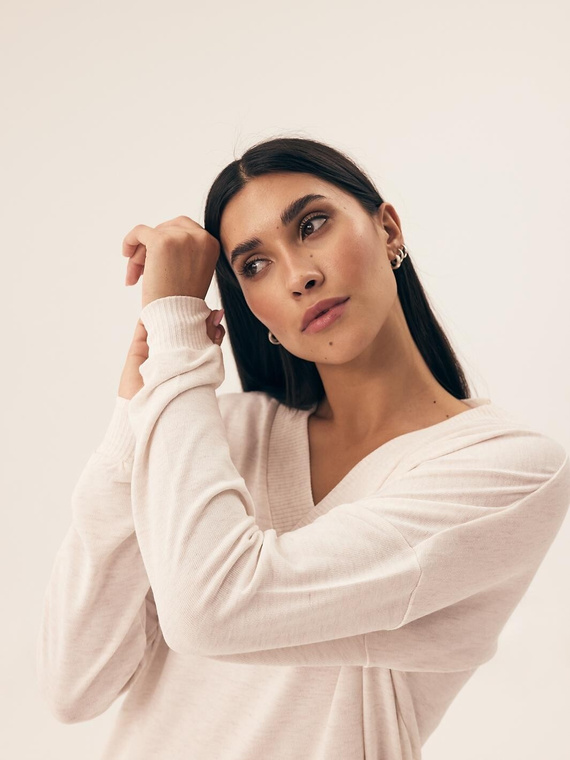 43017 Дамска пижама Boar Henderson - кремава