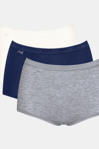 Basic+ Maxi C3P Sloggi дамски слип - V017 сиво-тъмно синьо-екрю