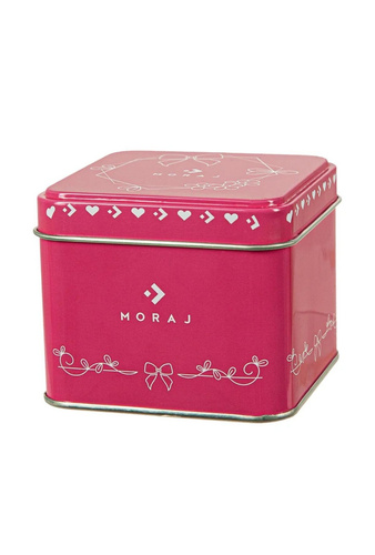 Женски чорапи CSLW700-001 Moraj – Чорапи в подаръчна метална кутия с фин десен на панделка