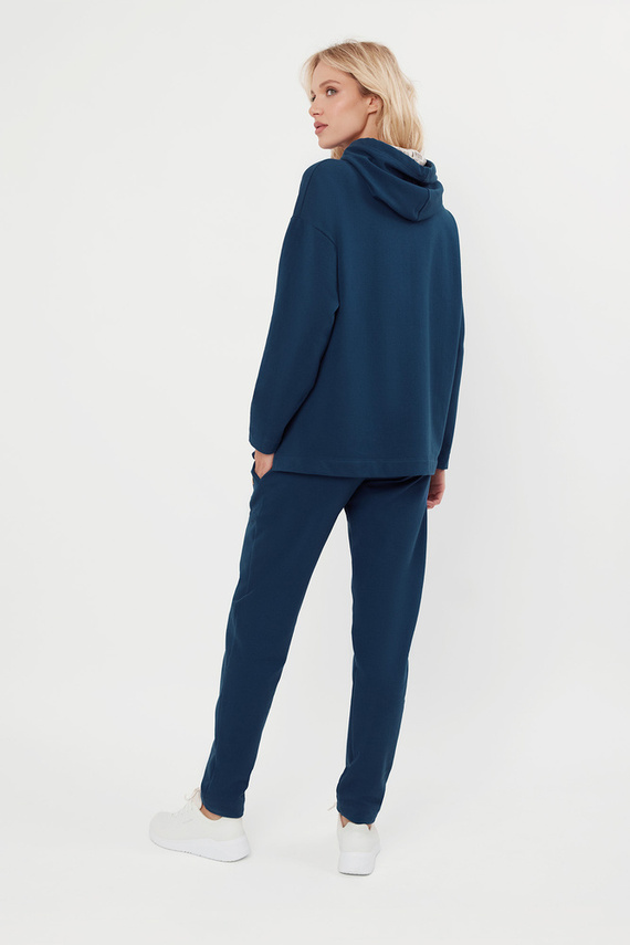 Lagos Дамски суитшърт с качулка Italian Fashion - деним 