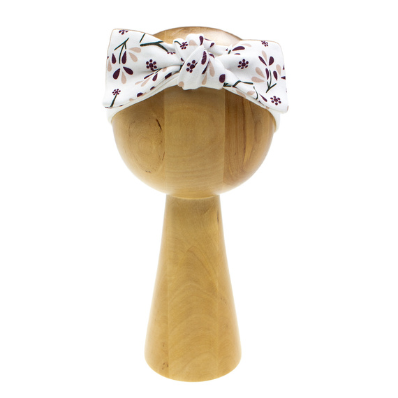 217065 Алиса Никол памучна лента за глава с панделка - флорален десен