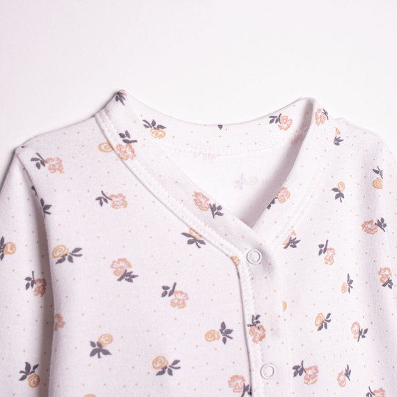 220031 Бебешки гащеризон Nicol памук 100% цветя с крачета