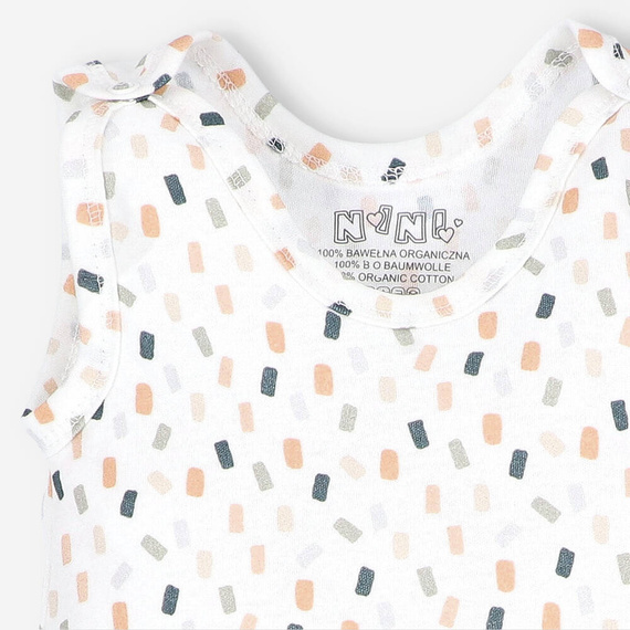 ABN-5325/KRE Спален костюм Nini от органичен памук, кремав