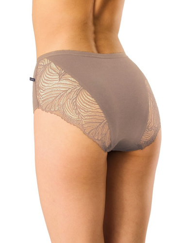 Дамски бикини LPF 112 Key maxi bikini от памук – удобен 2-пак с дантела