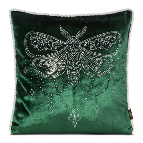 Royal 8 Кадифена калъфка с кристали Еврофирана зелена