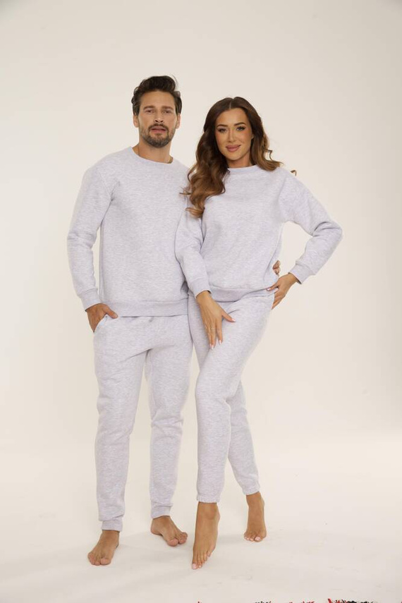 813 Indigo Мъжки спортен костюм от De Lafense - светъл меланж