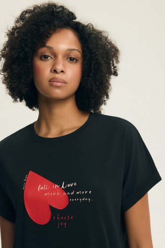 Нощница Elain 44496 Henderson – 100% памук, сърца, свободна кройка