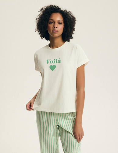 Дамска пижама Henderson Darlan 43707 – памук, дълги панталони, принт