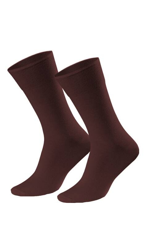 арт.056 Мъжки гладки чорапи Steven brown 108