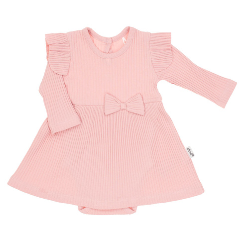 213160 Боди рокля с дълъг ръкав Nelly Nicol - розово