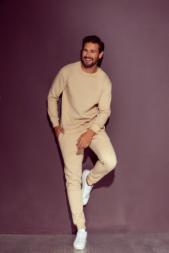 813 Indigo Мъжки спортен костюм от De Lafense - пясъчен